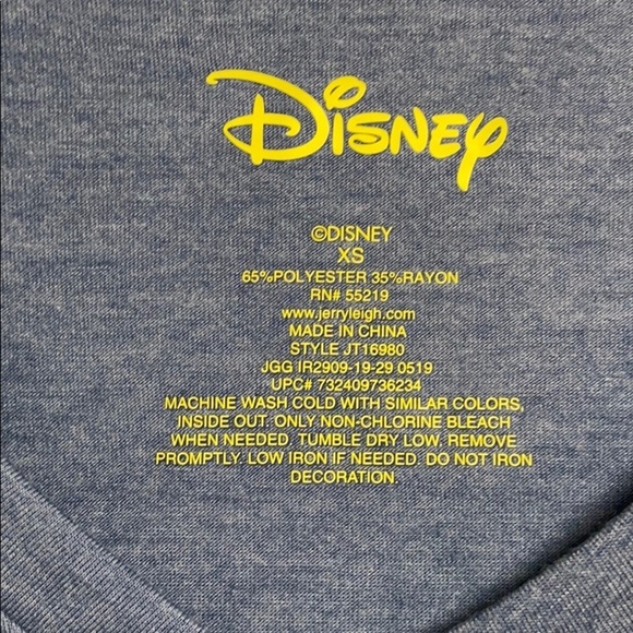 Disney Tee Womens XS, NWT, Retro Mickey, Blue-Grey - Picture 3 of 5